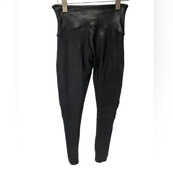 SPANX faux leather Moto size Large - Picture 8 of 10